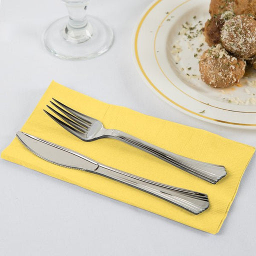 Light Yellow Dinner Napkins | 50ct - Zurchers
