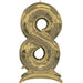 Air Filled White Gold Number Self Standing Balloons 54" | 1 ct - Zurchers