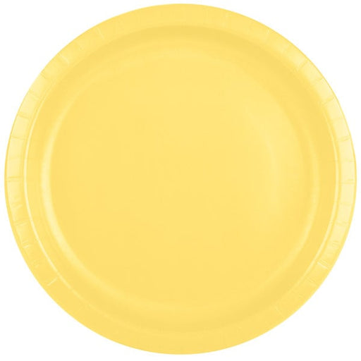 Light Yellow Round Dinner Paper Plates 10" | 24ct - Zurchers