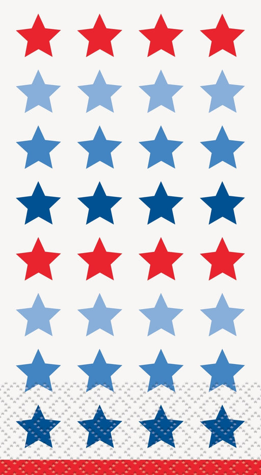 USA Patriotic Stars Dinner Napkins | 16 ct - Zurchers