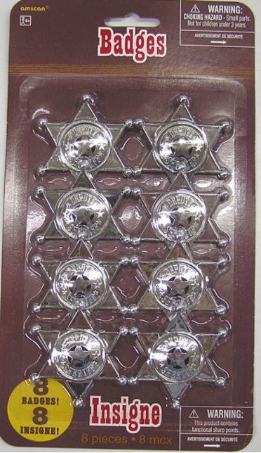 Sheriff Badge Party Favors | 8 ct - Zurchers