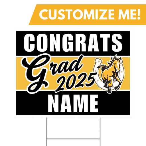 A Cottonwood High School Custom Grad Yard Sign 24" x 18".