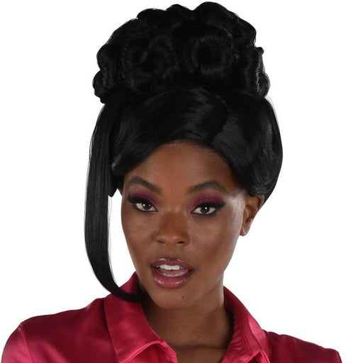 Black Beehive Updo Hairpiece with Clip - In Side Bangs | 1 ct - Zurchers