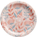 Rose Gold Floral Paper Dinner Plates 10in | 20ct - Zurchers