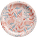Rose Gold Floral Paper Dinner Plates 10in | 20ct - Zurchers