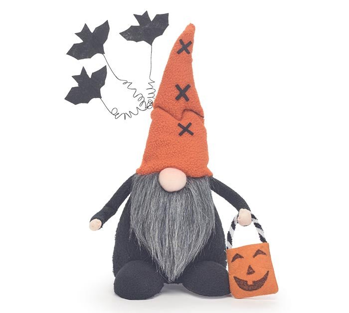 Halloween Gnome With Bats And Bag | 1ct - Zurchers