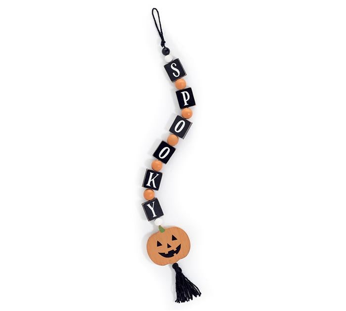 Halloween Spooky Beads W/ Jack o lantern | 1ct - Zurchers