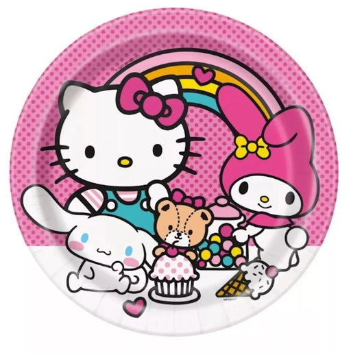 Hello Kitty And Friends Lunch Plates 9" | 8 ct - Zurchers