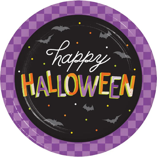 Halloween Happy Halloween Paper Lunch Plates 9" | 8 ct - Zurchers