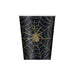 Halloween Black and Gold Spider Web Cups 9oz | 8ct - Zurchers