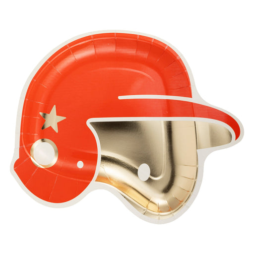 Baseball Helmet Shaped Paper Plate 10" | 8 ct - Zurchers