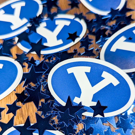 BYU Stretch Y Logo Deco - Fetti 2" | 24 ct - Zurchers