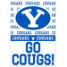 BYU Go Cougs! Yard Sign 18" x 24" | 1 ct - Zurchers