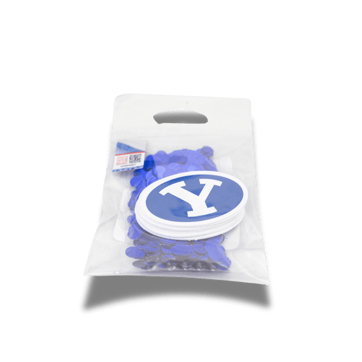 BYU Stretch Y Logo Deco - Fetti 2" | 24 ct - Zurchers