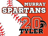 Custom Baseball Yard Sign With H Stake 18"x24" | 1 ct - Zurchers