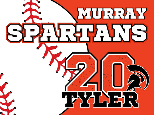 Custom Baseball Yard Sign With H Stake 18"x24" | 1 ct - Zurchers