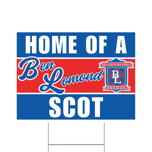 A Ben Lomond High School Spirit Yard Sign 24" x 18" 