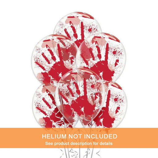 Halloween Blood Spatter Latex Balloons 12" | 6ct - Zurchers