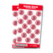 A package of 1-inch Boise High School Sticker Seals. Comes in a package of 36 1-inch sticker seals.