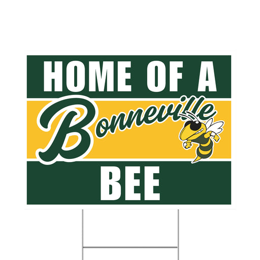 A 24" x 18" Bonneville Idaho High School Spirit Yard Sign.