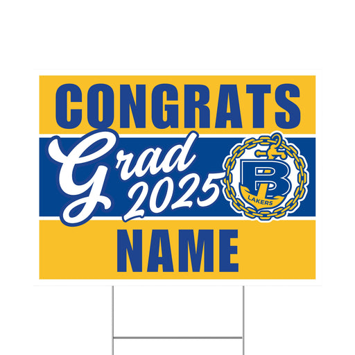 A 24" x 18" Bonneville UT High School Grad Yard Sign