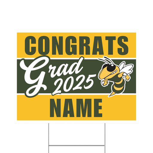 A 24" x 18" Bonneville id High School Grad Yard Sign.