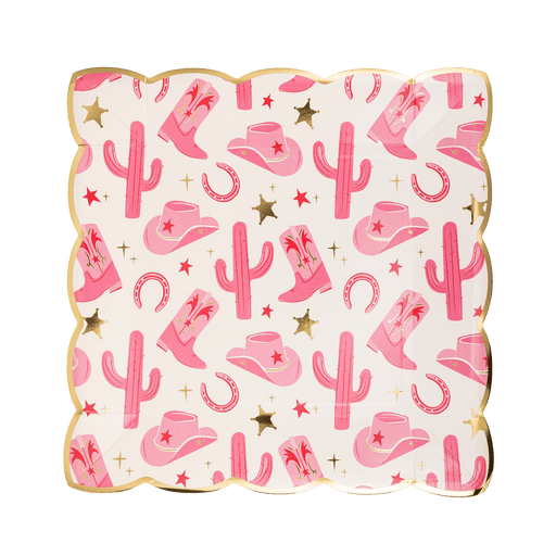 Cow Gal Pattern Paper Plate 9" | 8 ct - Zurchers