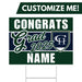 A 24" x 18" Copper Hills High School Custom Grad Yard Sign.