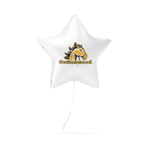 A 17-inch Cottonwood High School Mylar Balloon.