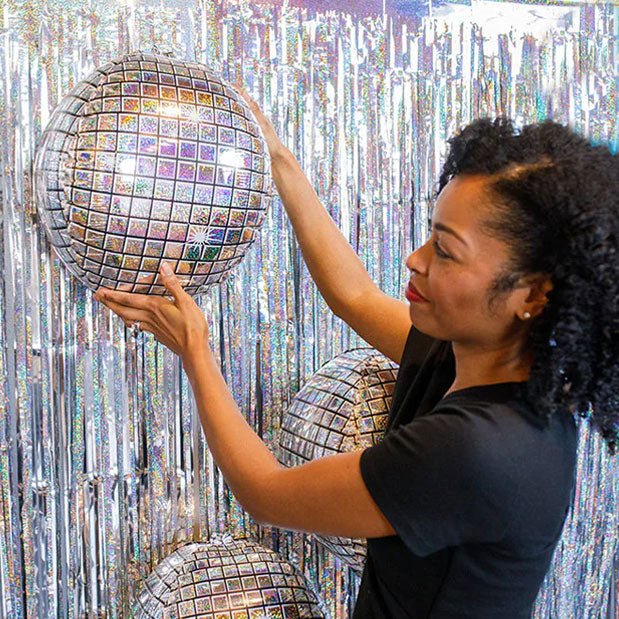 Air - Filled Disco Ball Balloon, 15" | 1ct - Zurchers