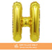 Air Filled Gold Mylar Letter Balloon, 16" | 1 ct - Zurchers