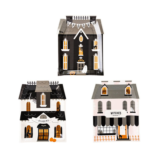 Haunted House Shaped Plate Set 10" | 9 ct - Zurchers