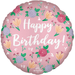 Happy Birthday Peony Mylar Balloon 18" | 1ct - Zurchers