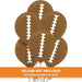 Football Flat Printed Latex Balloons 12" | 6ct - Zurchers