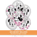 12" Minnie Mouse Latex Confetti Balloon Pack | 6 ct - Zurchers