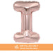 Air Filled Rose Gold Mylar Letter Balloon, 16" | 1 ct - Zurchers