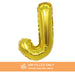 Air Filled Gold Mylar Letter Balloon, 16" | 1 ct - Zurchers