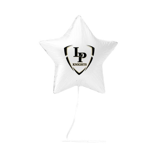 A 17-inch Lone Peak High School Mylar Balloon.