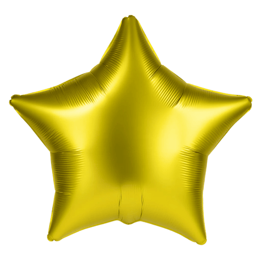 Lemon Satin Luxe Star Mylar Balloon 19" | 1ct - Zurchers