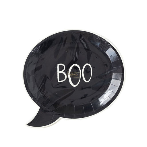 Halloween Boo Shaped Paper Plates 10" | 8ct - Zurchers
