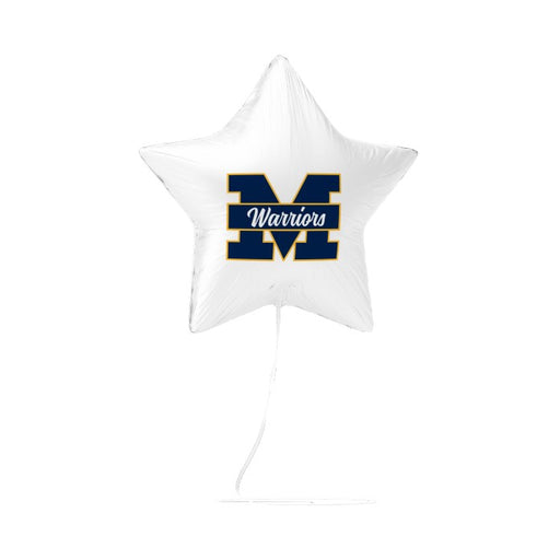 A 17-inch Meridian High School Mylar Balloon.