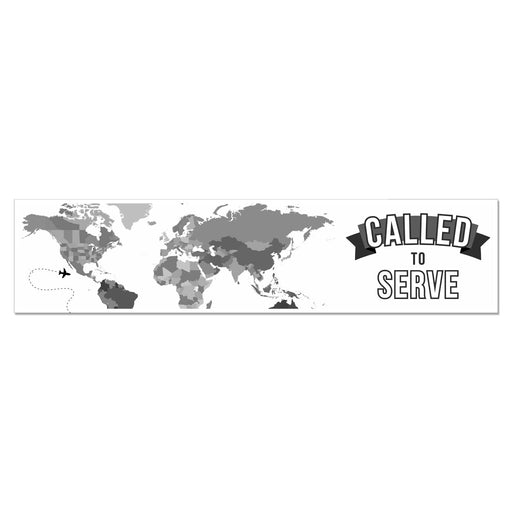 Missionary Called To Serve Black and White Water Bottle Label | 12 ct - Zurchers