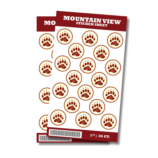 Mountain View Utah High School Sticker Seal 1" | 36 ct - Zurchers