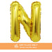 Air Filled Gold Mylar Letter Balloon, 16" | 1 ct - Zurchers