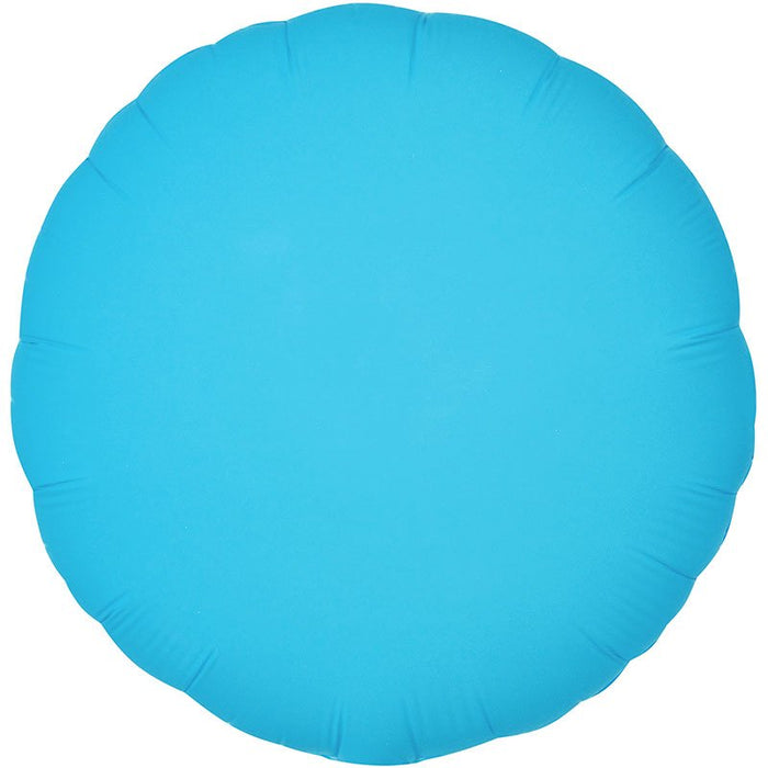 Neon Blue Round Mylar 18" | 1ct