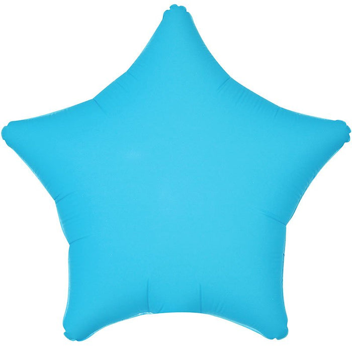 Neon Blue Star Mylar 18 " | 1ct