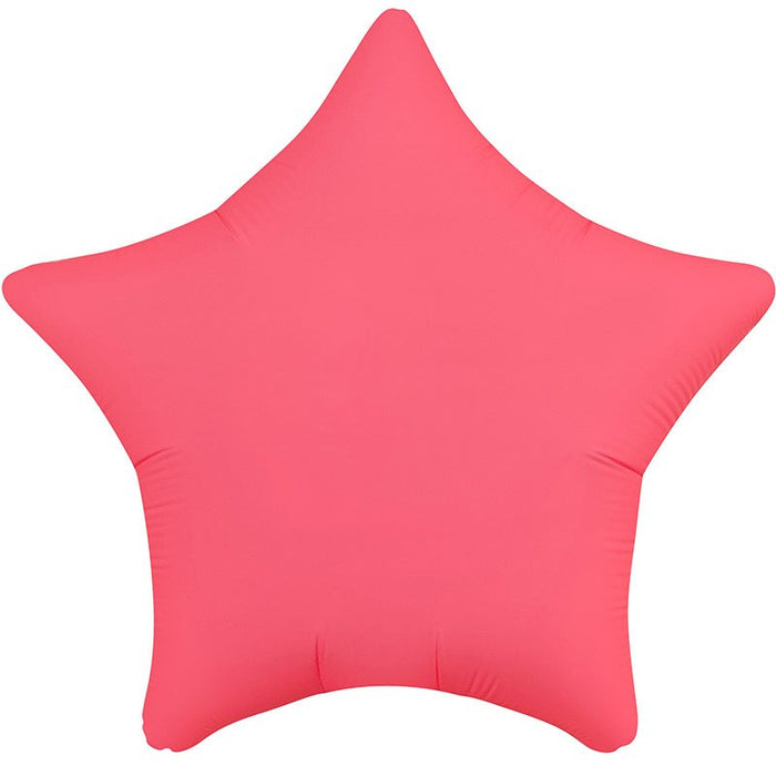 Neon Red Star Mylar 18" | 1ct