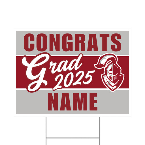 A 24" x 18" Northridge High School Custom Grad Yard Sign.