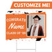 Graduation Congrats Custom Yard Sign with Photo, 18" x 24" | 1 ct - Zurchers