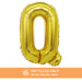 Air Filled Gold Mylar Letter Balloon, 16" | 1 ct - Zurchers